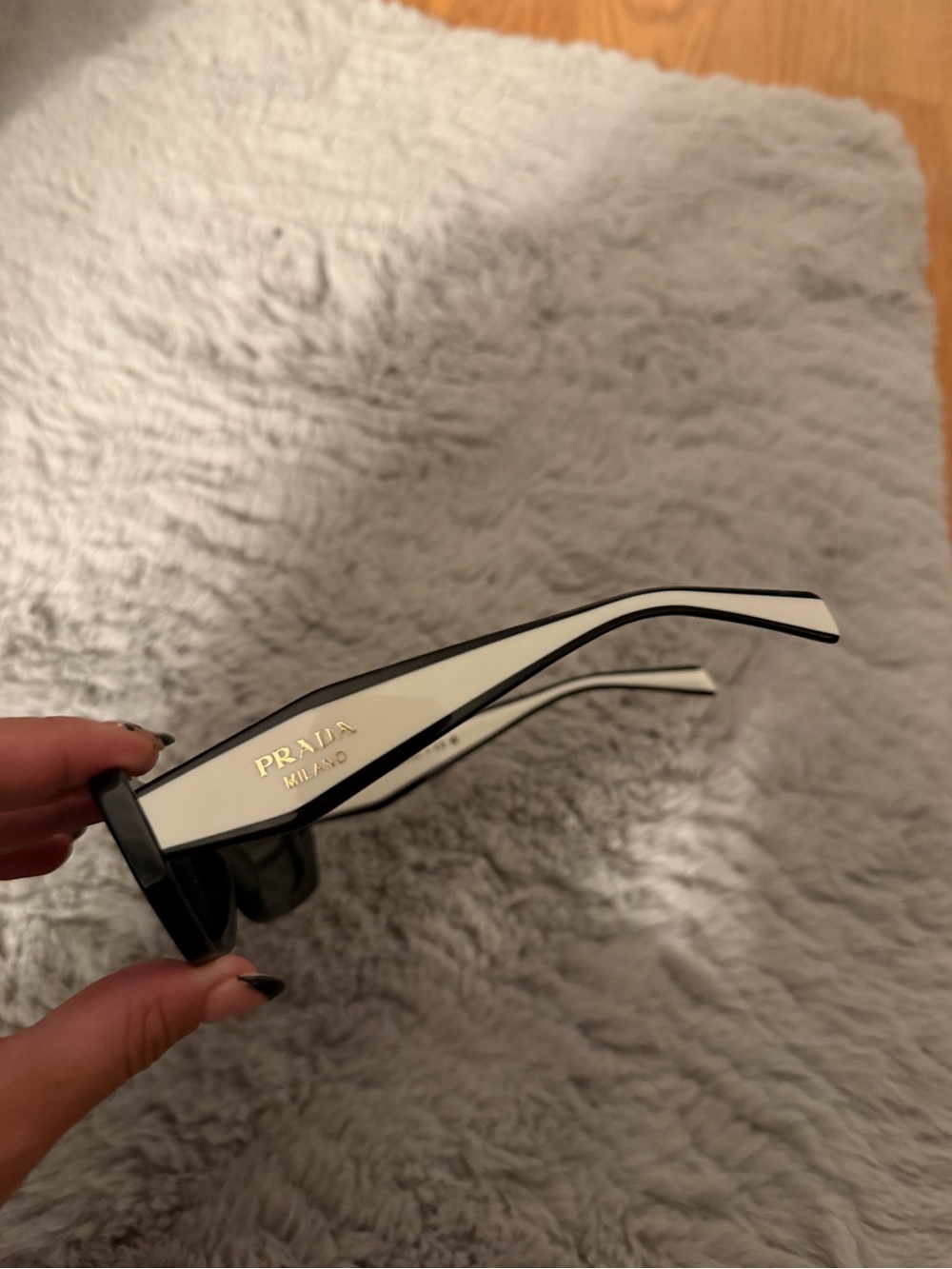 Prada Black and White Sunglasses - Picture 8 of 12